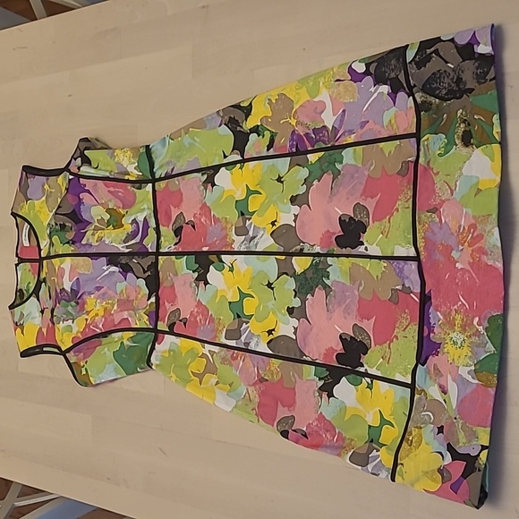 Calvin Klein Dresses & Skirts - NWOT Calvin Klein Vibrant Floral Pattern Fitted Cotton Dress